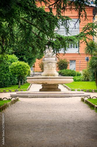 fountain in park