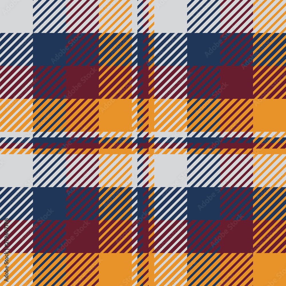 Plaid or tartan vector is background or texture in many color Plaid or tartan vector is background or texture in many color