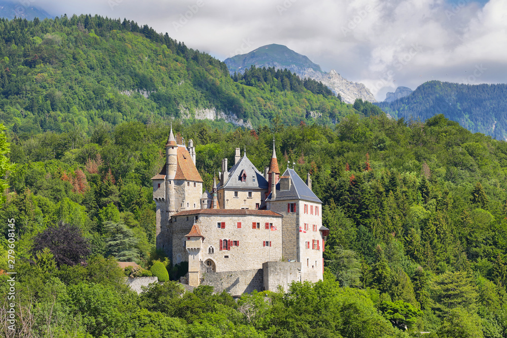 Scenic view Chateau de Menthon (Menthon Castle), France