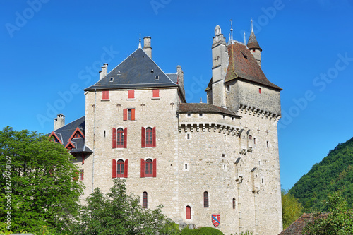 Scenic view Chateau de Menthon (Menthon Castle), France photo