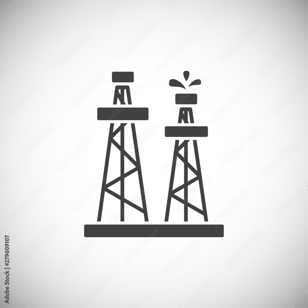 Oil rig related icon on background for graphic and web design. Simple illustration. Internet concept symbol for website button or mobile app. Oil rig related icon on background for graphic and web design. Simple illustration. Internet concept symbol for website button or mobile app.