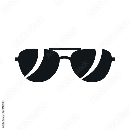 Aviator sunglasses icon. Pilot glasses button. Graphic design element. Flat sunglasses signs and symbol for websites, web design, mobile app on white background