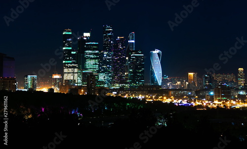 modern city at night