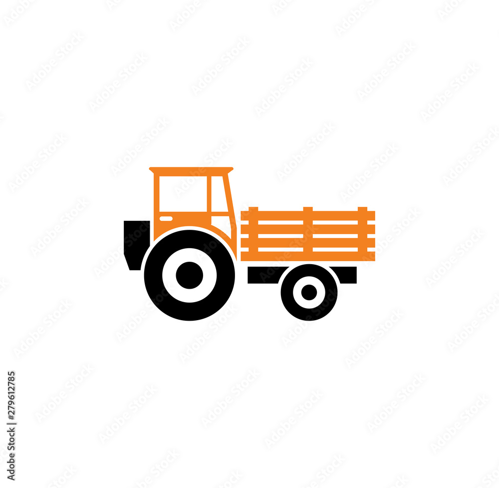 Heavy vehicle related icon on background for graphic and web design. Simple illustration. Internet concept symbol for website button or mobile app.