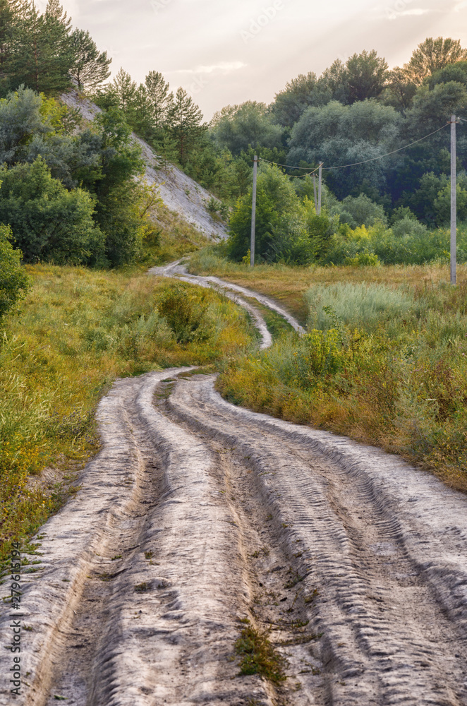 Curvy rustic road in Kriva Luka Curvy rustic road in Kriva Luka
