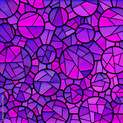 abstract vector stained-glass mosaic background