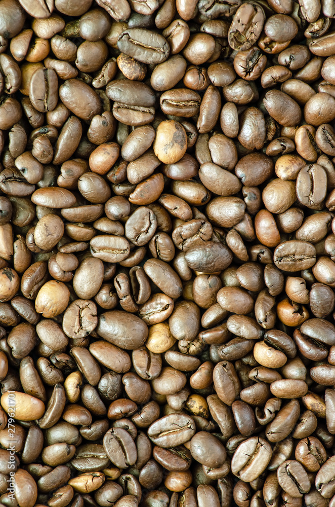 coffee grains top view for background close-up coffee grains top view for background close-up