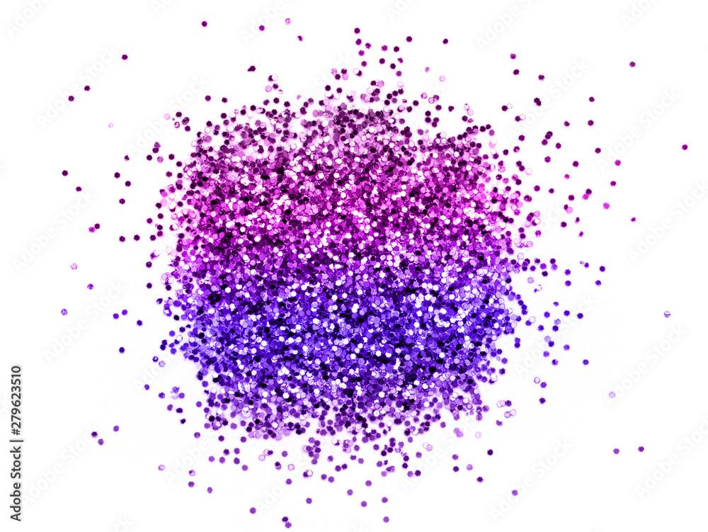 Gradient pink violet neon glitter sparkle on white background with place for your text Gradient pink violet neon glitter sparkle on white background with place for your text