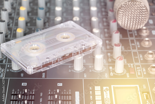 Audio sound mixer console tape cartridge