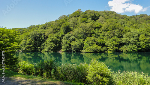 Juniko Twelve Lakes in the Shirakami-Sanchi mountainous area. A UNESCO World Heritage Site in the Tohoku region. Aomori Prefecture, Japan