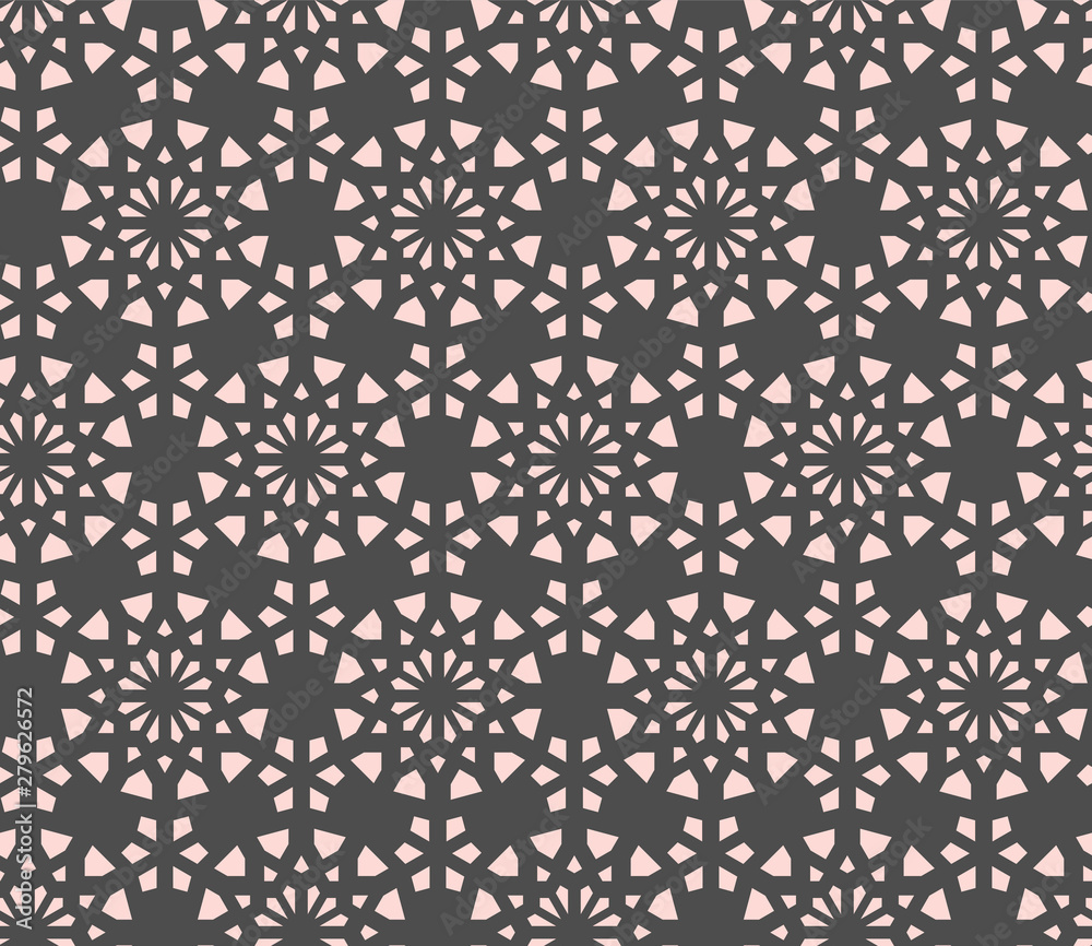 Arabic seamless geometric pattern. Vector repeating texture for fabric design, cloth, textile.