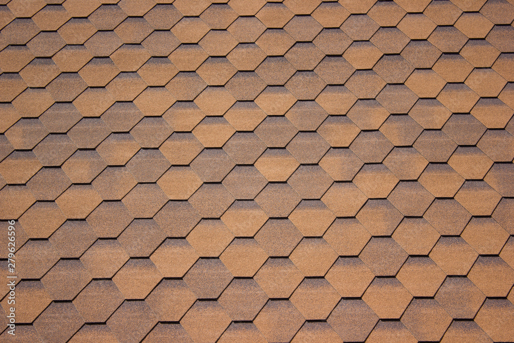 Texture flexible roofing tile, hexagonal material Texture flexible roofing tile, hexagonal material