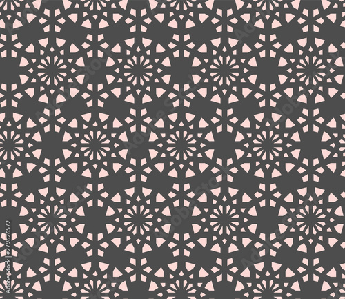 Arabic seamless geometric pattern. Vector repeating texture for fabric design, cloth, textile.