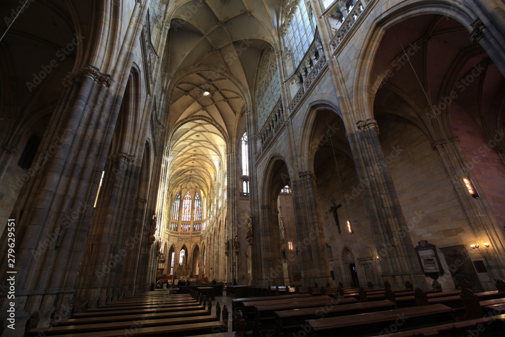 big hall in ST. VITUS CATHEDRAL czech Republic