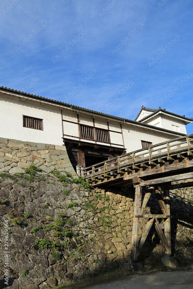 晩秋の彦根城堀端 晩秋の彦根城堀端