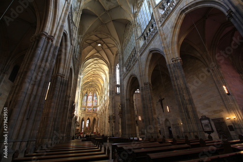 big hall in ST. VITUS CATHEDRAL czech Republic © kung_cmi