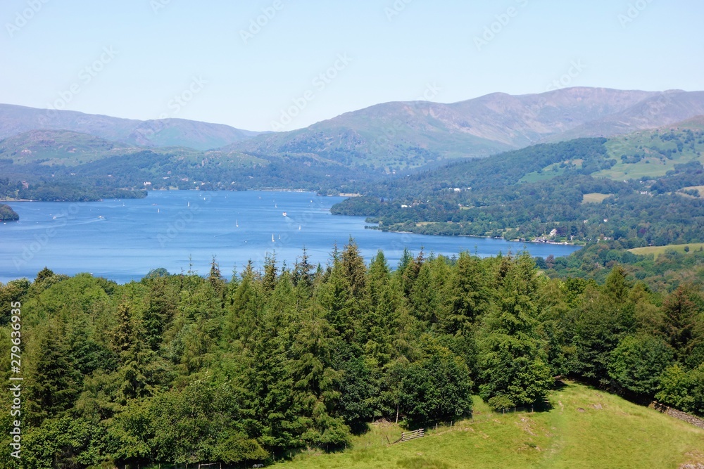 Lake Windermere in the English Lake District.