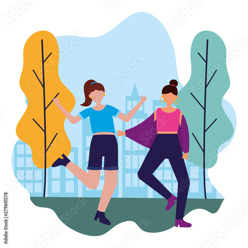 celebrating women in the city park