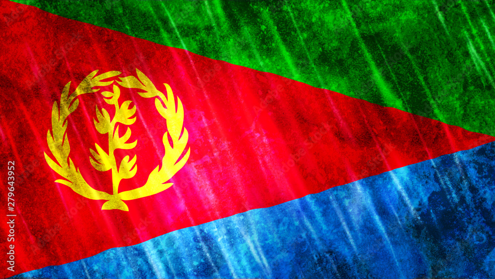 Eritrea Flag Grunge