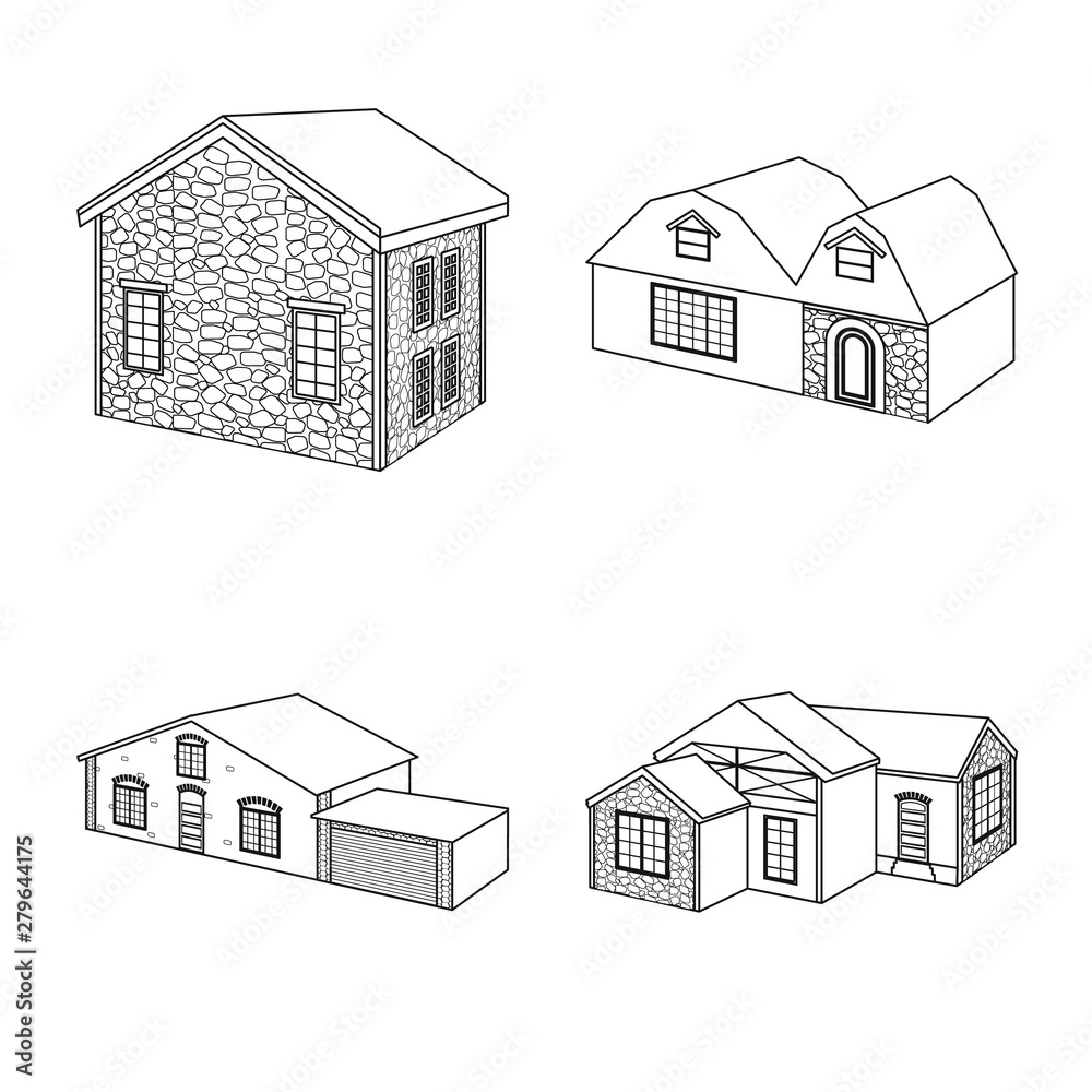 Isolated object of city and construction logo. Set of city and estate stock vector illustration. Isolated object of city and construction logo. Set of city and estate stock vector illustration.