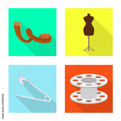 Vector design of craft and handcraft sign. Set of craft and industry stock symbol for web.
