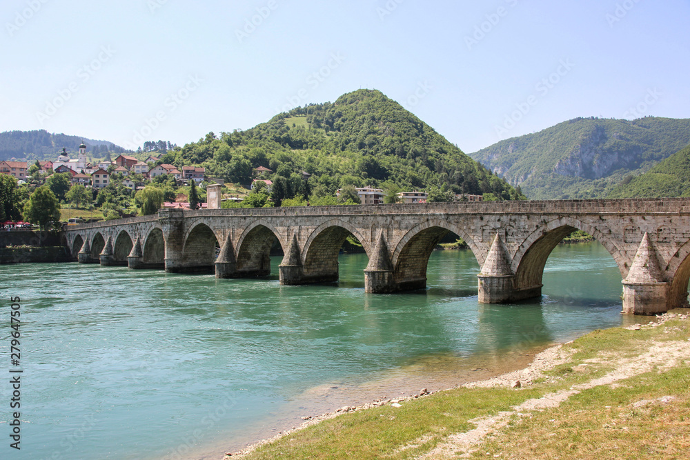 Mehmed Pasa Sokolovic Bridge in Visegrad, Bosnia and Herzegovina Mehmed Pasa Sokolovic Bridge in Visegrad, Bosnia and Herzegovina