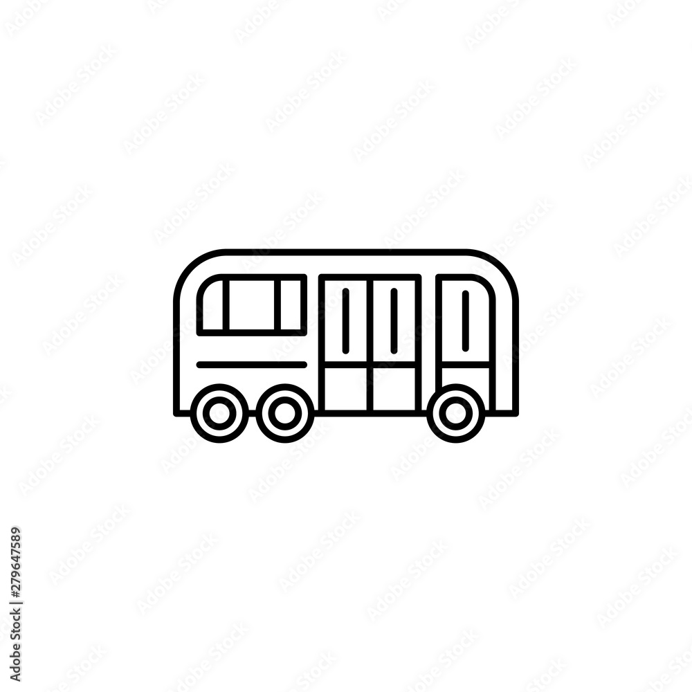 school bus outline icon. Element of lifestyle illustration icon. Premium quality graphic design. Signs and symbol collection icon for websites, web design, mobile app, UI, UX