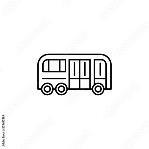 school bus outline icon. Element of lifestyle illustration icon. Premium quality graphic design. Signs and symbol collection icon for websites, web design, mobile app, UI, UX