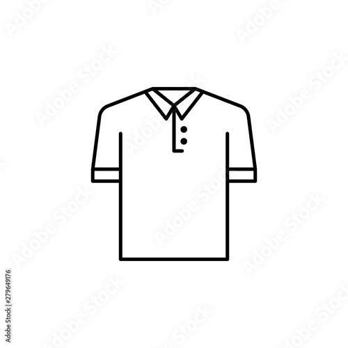 polo shirt outline icon. Element of lifestyle illustration icon. Premium quality graphic design. Signs and symbol collection icon for websites, web design, mobile app, UI, UX