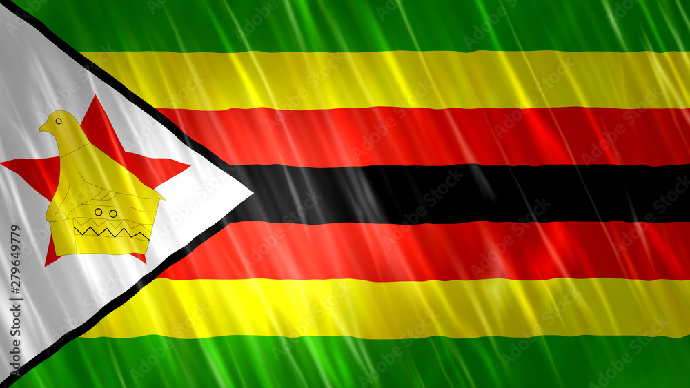 Fototapeta premium Zimbabwe Flag