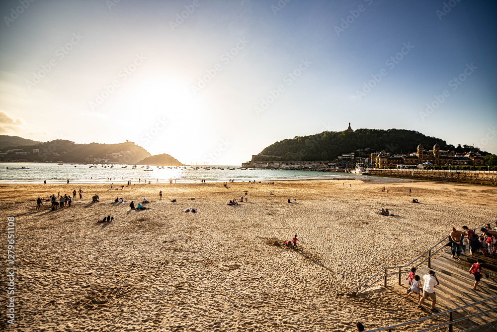 Obraz premium Promenade von San Sebastian