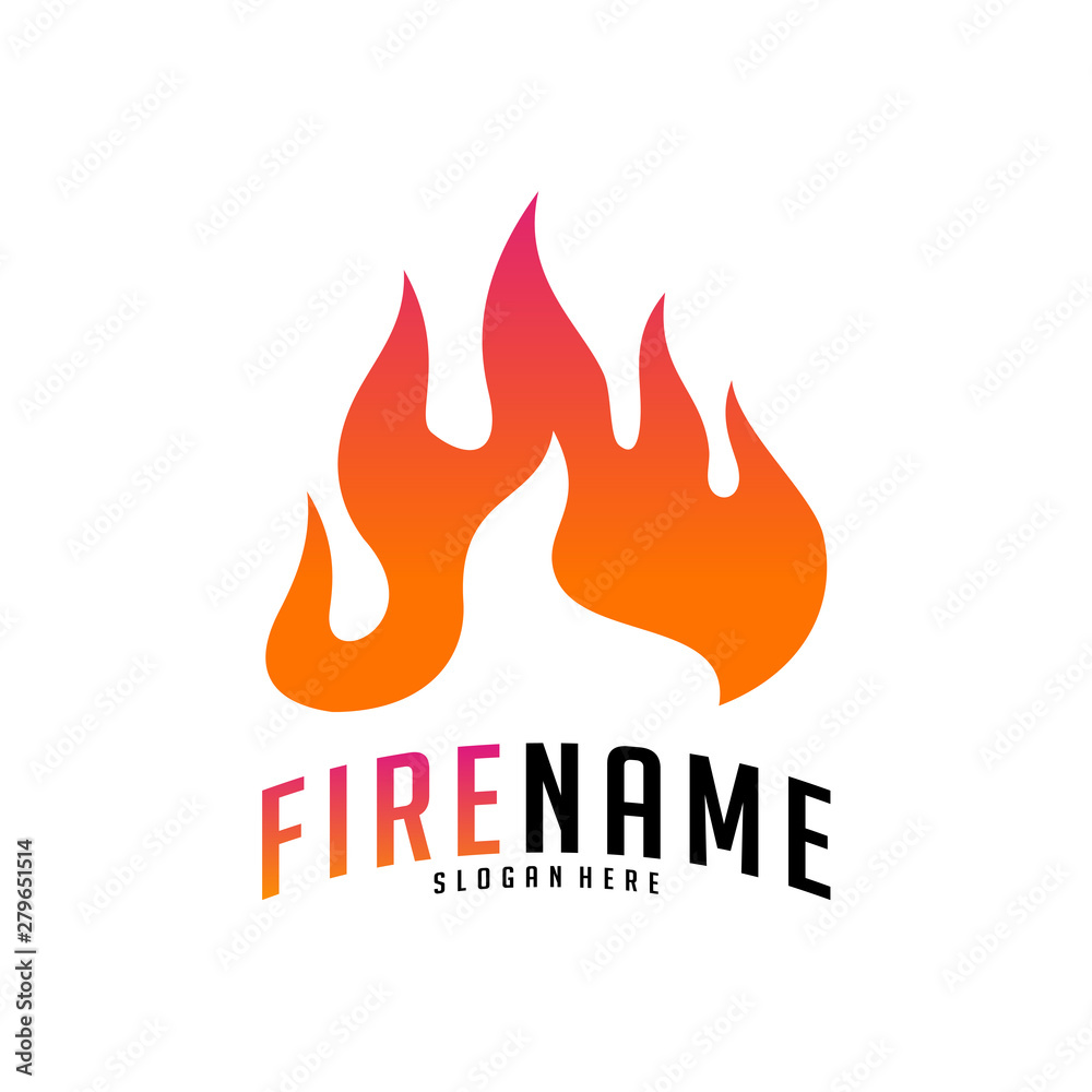 Fire flames Logo Vector. Logo design inspiration vector icons Fire flames Logo Vector. Logo design inspiration vector icons