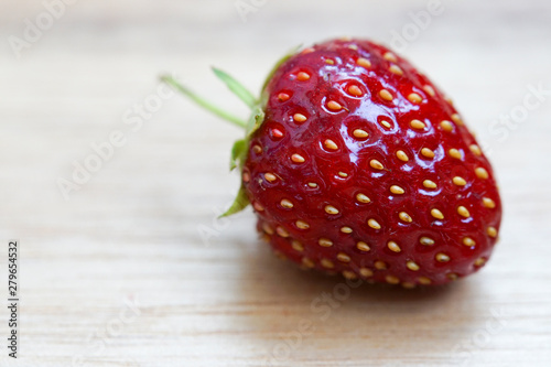 Nahaufnahme einer frischen Erdbeere