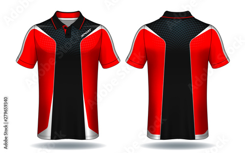 T-shirt polo design, Sport jersey template.	