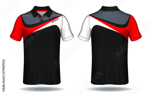 T-shirt polo design, Sport jersey template.	