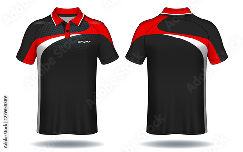 T-shirt polo design, Sport jersey template.	