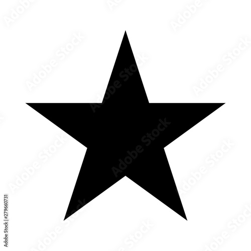 Star Icon vector. Simple flat symbol on white background