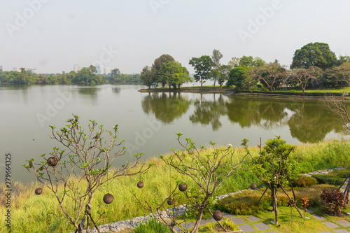 inya lake view at Yangon photo