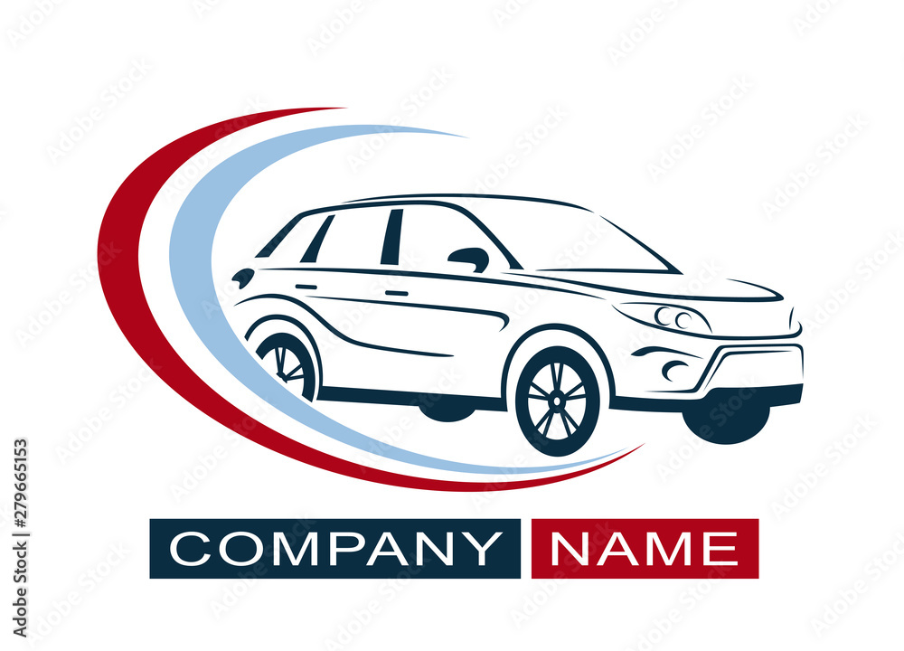 Car Logo Design. Creative vector icon.  Vector illustration