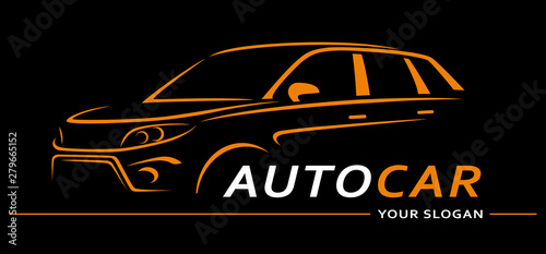 Car Logo Abstract Lines Vector. Vector illustration
