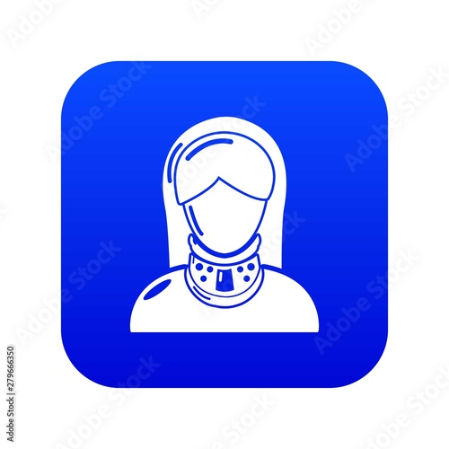 Cervical retainer icon. Simple illustration of cervical retainer vector icon for web.