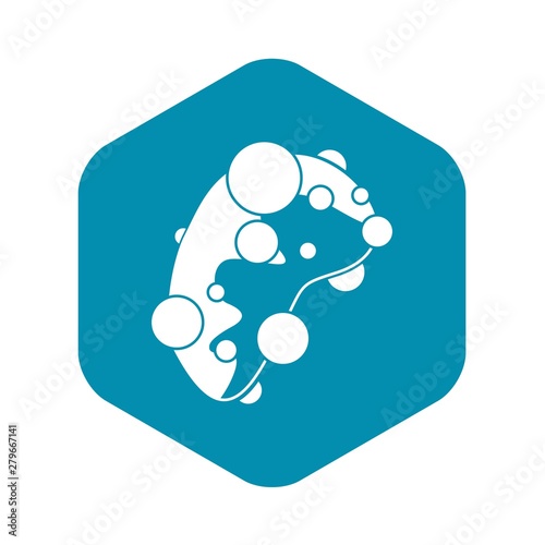 Cell virus icon. Simple illustration of cell virus vector icon for web