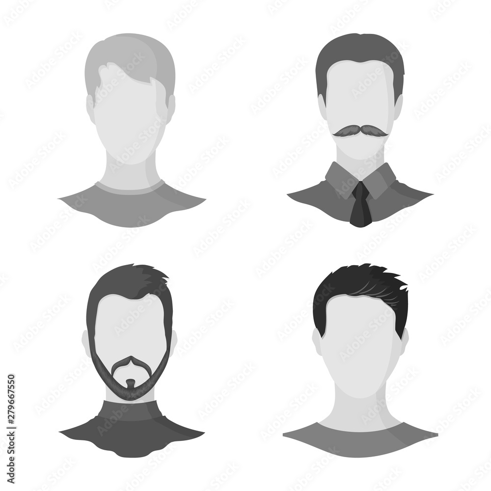 Isolated object of character and profile icon. Set of character and dummy stock symbol for web. Isolated object of character and profile icon. Set of character and dummy stock symbol for web.