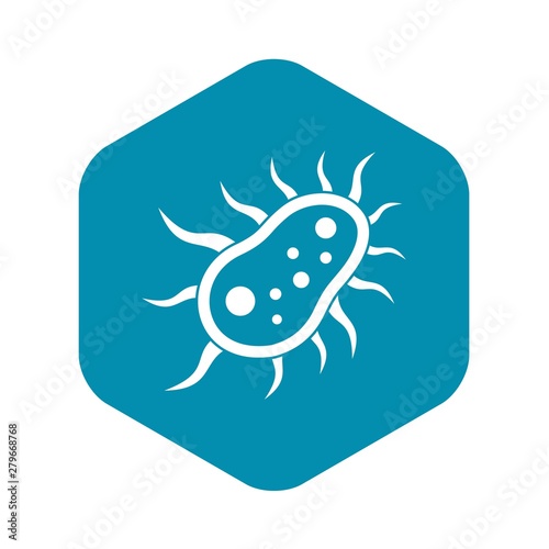 Bacteria centipede icon. Simple illustration of bacteria centipede vector icon for web