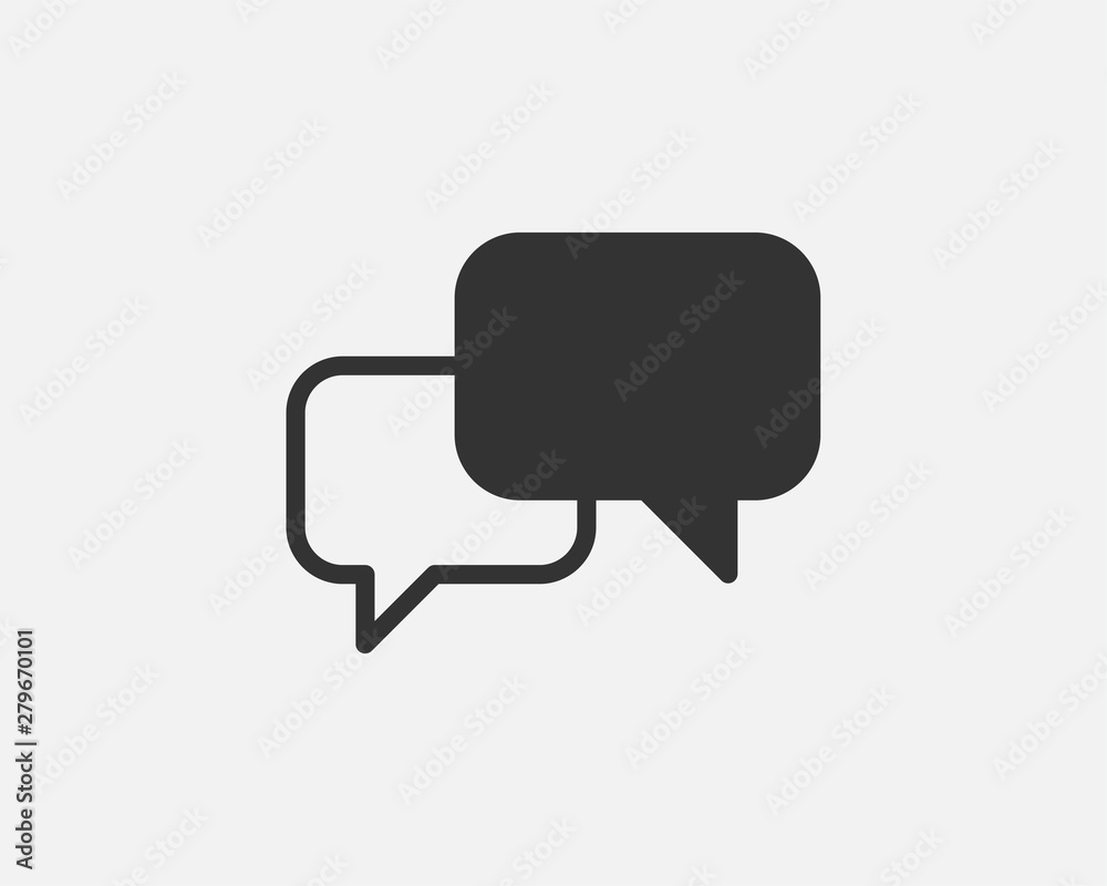 Talk bubble speech icon. Blank empty bubbles vector design elements. Chat on line symbol template. Dialogue balloon sticker silhouette. Talk bubble speech icon. Blank empty bubbles vector design elements. Chat on line symbol template. Dialogue balloon sticker silhouette.
