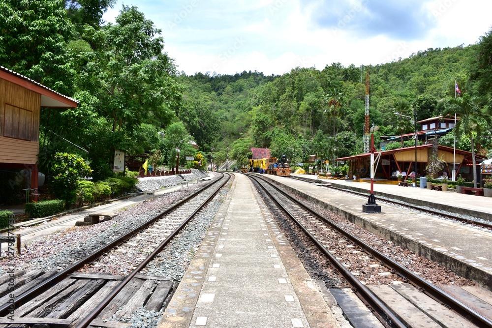 Lamphun,Thailand-July 16, 2019 : DOI Khun Tan railway tunnel. Lamphun,Thailand