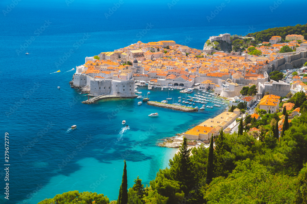 Old town of Dubrovnik in summer, Dalmatia, Croatia