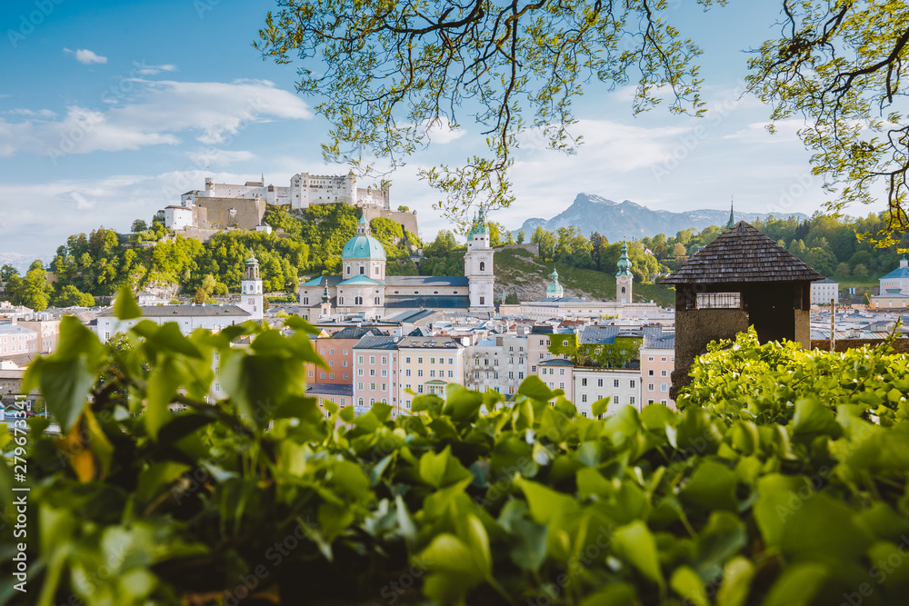 Historic city of Salzburg in summer, Austria