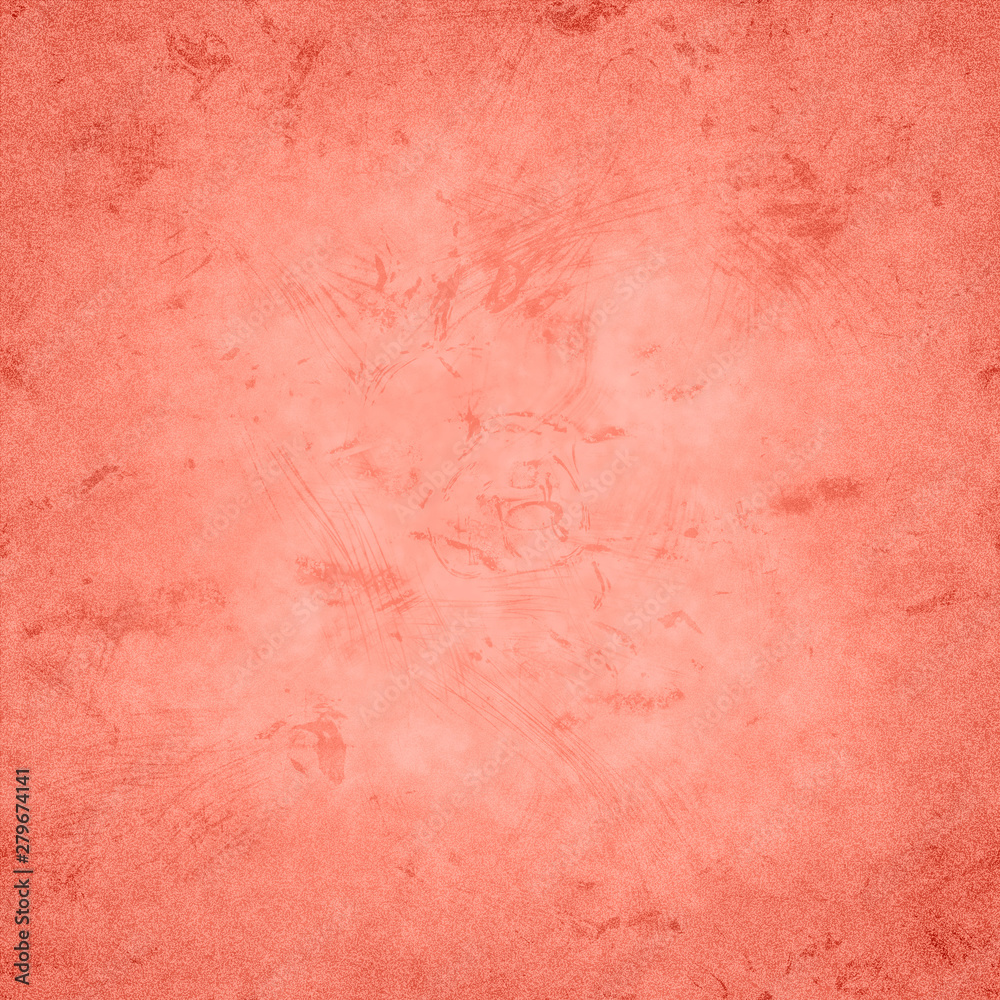 Fototapeta premium Coral pink toned abstract grunge background