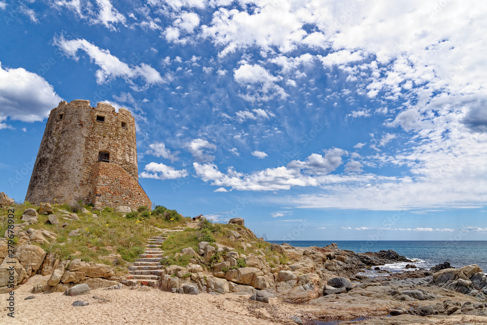 Spanish Tower - Torre di Bari - Sardinia, Italy